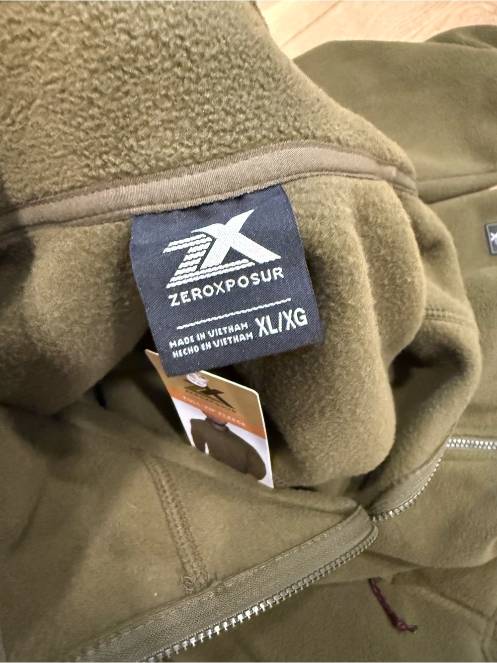 ZeroXposur Olive Green Full-Zip Fleece Jacket - Picture 4 of 5